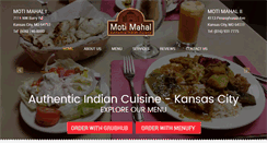 Desktop Screenshot of kcmotimahal.com