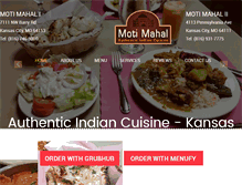 Tablet Screenshot of kcmotimahal.com